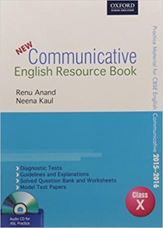 Book cover number 1 for New Communicative English Resource Book Class 10 written by Renu Anand, Neena Kaul published by Oxford University Press