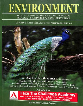 Book cover number 1 for Environment written by Archana Sharma published by Face The Challenge Academy