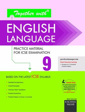 Book cover number 1 for Together With English Language ICSE Class 9 written by A. K. Saxena published by Rachna Sagar Pvt. Ltd.