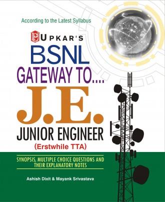Book cover number 1 for BSNL Gateway toâ€¦J.E. written by Ashish Dixit, Mayank Srivastava published by Upkar Prakashan