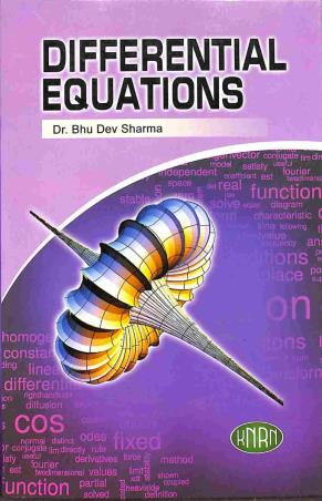 Book cover number 1 for Differential Equations written by Bhu Dev Sharma published by Kedar Nath Ram Nath