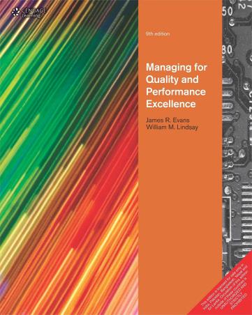 Book cover number 1 for Managing For Quality And Performance Excellence written by James R. Evans, Willam M. Lindsay published by Cengage Learning India Private Limited
