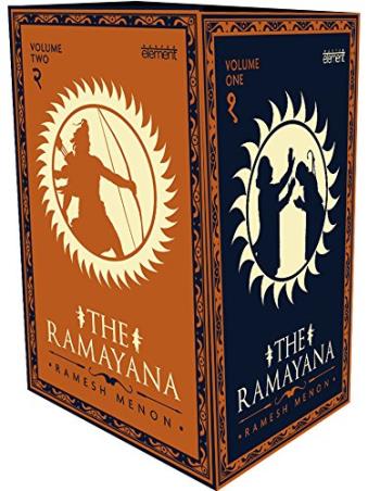 Book cover number 1 for The Ramayana written by Ramesh Menon published by Element