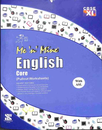 Book cover number 1 for Me 'n' Mine Pullout Worksheets English Core Class 11 (CBSE) written by M. M. Sharma published by New Saraswati House (India) Pvt. Ltd.