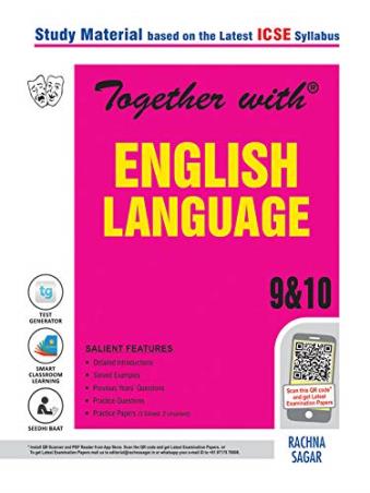 Book cover number 1 for Together With English Language ICSE Class 9 & 10 written by A. K. Saxena published by Rachna Sagar Pvt. Ltd.