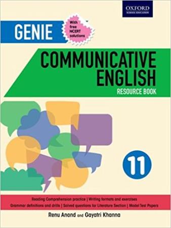 Book cover number 1 for Genie Communicative English Resource Book 11 With Solutions (NCERT) written by Renu Anand, Gayatri Khanna published by Oxford University Press