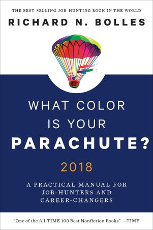 Book cover number 1 for What Color Is Your Parachute? 2018 written by Richard N. Bolles published by Random House