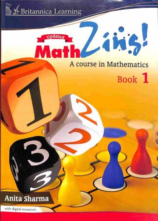 Book cover number 1 for Math Zing Book 1 (A Course In Mathematics) written by Anita Sharma published by Indiannica Learning