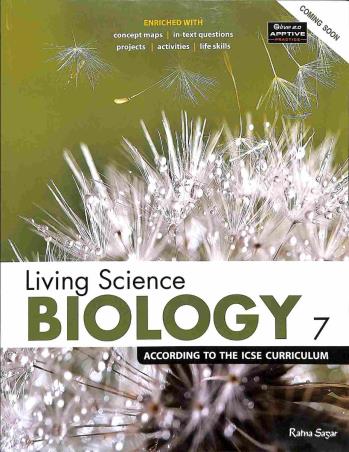 Book cover number 1 for Living Science Biology 7 (ICSE) written by D. K. Rao published by Ratna Sagar P. Ltd.