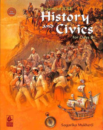 Book cover number 1 for Essential ICSE History And Civics Class 8 (NEP / NCF) written by Sagarika Mukherji published by Bharati Bhawan Publishers & Distributors
