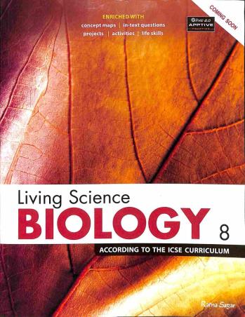 Book cover number 1 for Living Science Biology 8 (ICSE) written by D. K. Rao published by Ratna Sagar P. Ltd.