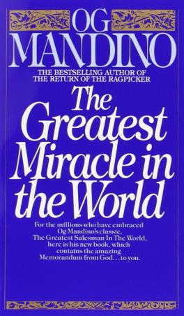 Book cover number 1 for The Greatest Miracle In The World written by Og Mandino published by Bantam Books