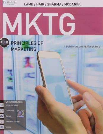 Book cover number 1 for MKTG : A South-Asian Perspective (Principles of Marketing) written by Charles W. Lamb, Joe F. Hair, Carl McDaniel published by Cengage Learning India Private Limited
