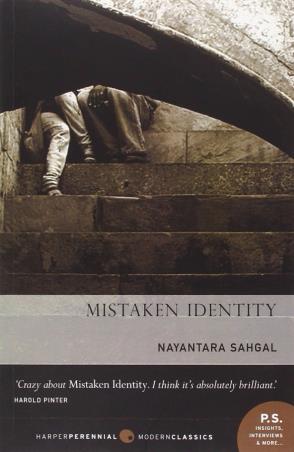 Book cover number 1 for Mistaken Identity written by Nayantara Sahgal published by Harper Collins Publishers