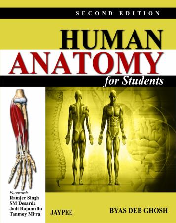 Book cover number 1 for Human Anatomy For Students written by Byas Deb Ghosh published by Jaypee Brothers Medical Publishers (P) Ltd.