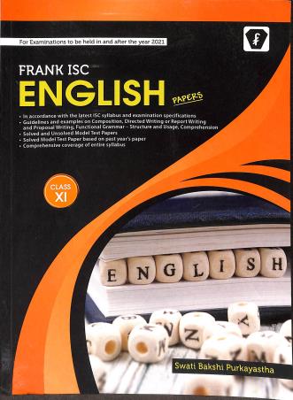 Book cover number 1 for Frank ISC English Papers Class 11 (2021) written by Swati Bakshi Purkayastha published by Franksons