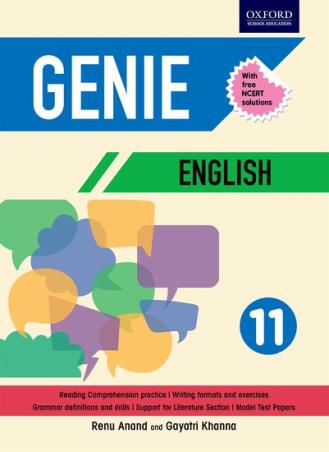 Book cover number 1 for Genie English 11 (NCERT) written by Renu Anand, Gayatri Khanna published by Oxford University Press