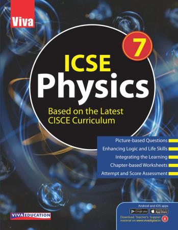 Book cover number 1 for ICSE Physics Class 7 written by Suresh Garg, Neha Sharma published by Viva Education