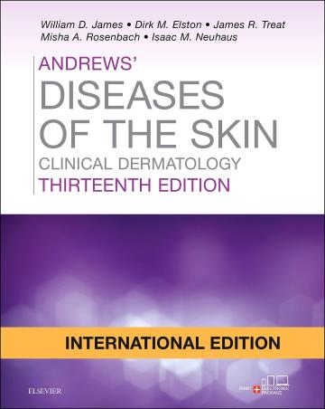 Book cover number 1 for Andrews Diseases of the Skin Clinical Dermatology written by William D. James, Dirk M. Elstol, James R. Treat, Misha A. Rosenbach, Isaac M. Newhaus published by Elsevier