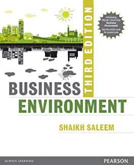 Book cover number 1 for Buisness Environment written by Shaikh Saleem published by Pearson Education
