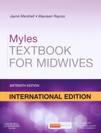 Book cover number 1 for Myles Textbook For Midwives written by Jayne Marshall, Maureen Raynor published by Elsevier