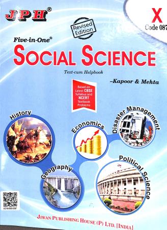 Book cover number 1 for Five In One Social Science Class 10 CBSE written by NA published by Jiwan Publishing House (P) Ltd.