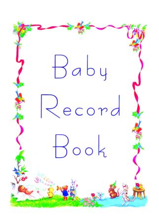 Book cover number 1 for Baby Record Book written by NA published by Arora Book Company