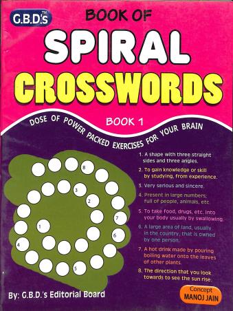 Cover for Book Of Spiral Crosswords Book 1