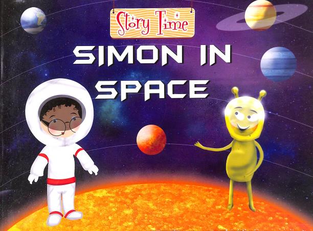 Book cover number 1 for Story Time Simon In Space written by NA published by Castle Publications