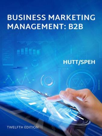 Book cover number 1 for EBook Business Marketing Management : B2B written by Michael D. Hutt, Thomas W. Speh published by Cengage Learning India Private Limited