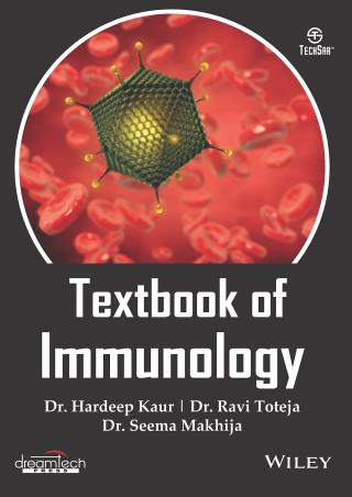 Book cover number 1 for Textbook Of Immunology written by Hardeep Kaur, Ravi Toteja, Seema Makhija published by Dreamtech Press