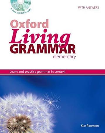 Book cover number 1 for Oxford Living Grammar Elementary written by Ken Paterson published by Oxford University Press
