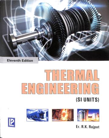 Book cover number 2 for Thermal Engineering (11th Edition) written by R. K. Rajput published by Laxmi Publications (P) Ltd.