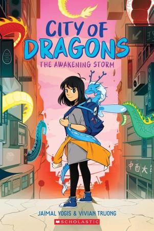 Book cover number 1 for City Of Dragons : The Awakening Storm written by Jaimal Yogis published by Scholastic
