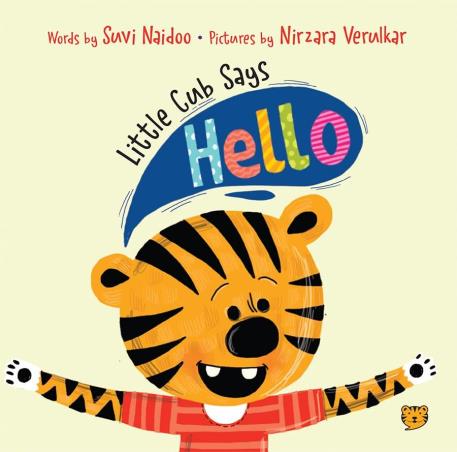Book cover number 1 for Little Cub Says Hello written by Suvi Naidoo published by Talking Cub