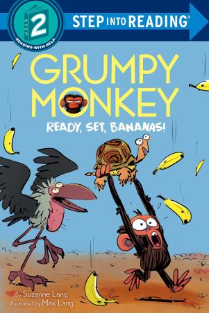 Book cover number 1 for Grumpy Monkey Ready, Set, Bananas! (Step Into Reading 2) written by Suzanne Lang published by Random House