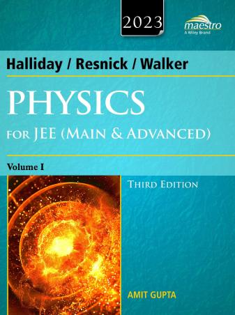 Book cover number 1 for Halliday, Resnick & Walker Physics For JEE (Main & Advanced) Volume 1 (2023) written by Amit Gupta published by Wiley India Pvt. Ltd.