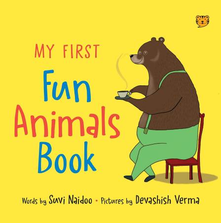 Book cover number 1 for My First Fun Animals Book written by Suvi Naidoo published by Speaking Tiger Publishing Private Limited