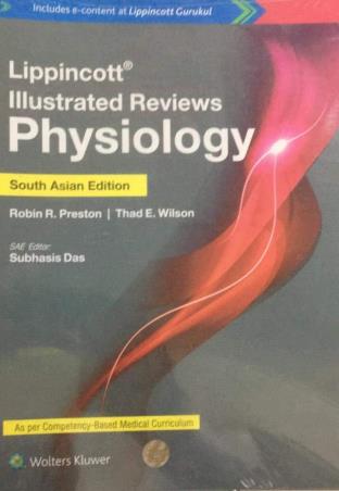 Book cover number 1 for Lippincott Illustrated Reviews Physiology (South Asia Edition) written by Subhasis Das published by Wolters Kluwer