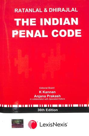 Book cover number 1 for The Indian Penal Code written by Ratanlal, Dhirajlal published by LexisNexis