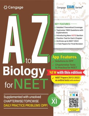 Book cover number 1 for A To Z Biology For NEET Class 11 written by Hariom Gangwar published by Cengage Learning India Private Limited