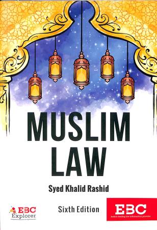 Book cover number 1 for Muslim Law written by Syed Khalid Rashid published by Eastern Book Company