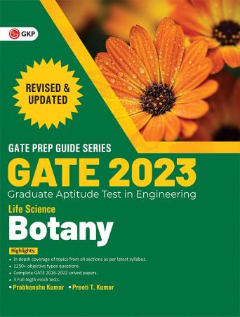 Book cover number 1 for GATE 2023 : Life Science - Botany written by Prabhanshu Kumar, Preeti T. Kumar published by G. K. Publications (P) Ltd.