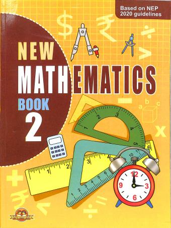 Book cover number 1 for New Mathematics Book 2 (NEP 2020) written by Dilip Kumar Das published by Sahitya Bharati Publications Pvt. Ltd.