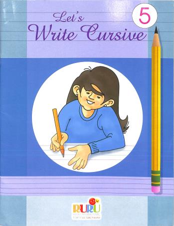Book cover number 1 for Let's Write Cursive 5 written by NA published by Ruru Books International