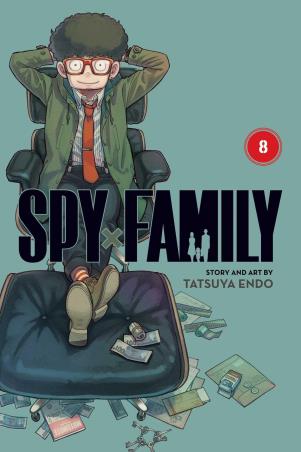 Book cover number 1 for Spy X Family 8 written by Tatsuya Endo published by Viz Media