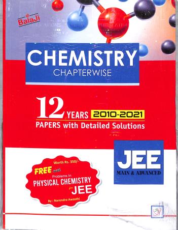 Book cover number 2 for Problems In Physical Chemistry For JEE (Main & Advanced) written by Narendra Avasthi published by Shri Balaji Publications
