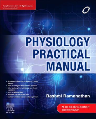 Book cover number 1 for Physiology Practical Manual written by Rashmi Ramanathan published by Elsevier