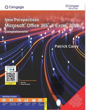 Book cover number 1 for New Perspectives Microsoft Office 365 & Excel 2019 written by Patrick Carey published by Cengage Learning India Private Limited