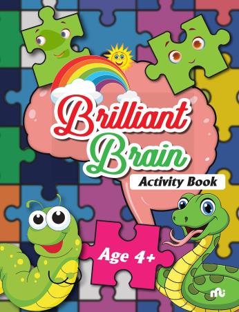 Book cover number 1 for Brilliant Brain Activity Book Age 4 + written by NA published by Moonstone